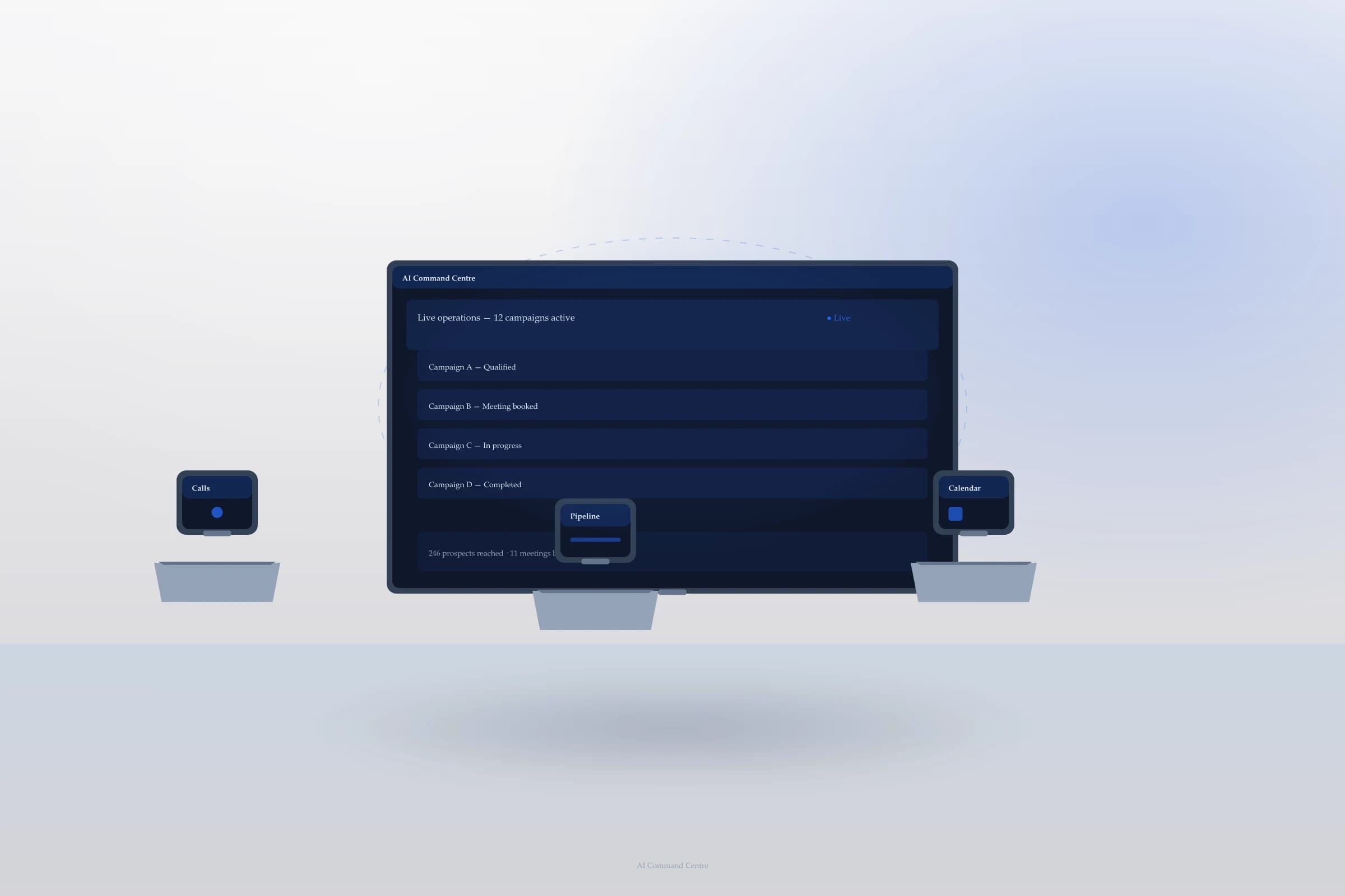 AI Command Centre — CallForge product render